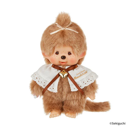 Monchhichi | Sweet Brown Chimtan S Girl Plush Toy Plush Doll H24×W12×D8.5cm