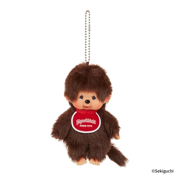 Monchhichi | Mascot Holder Plush Keychain Bag Charm H13.5×W8.5×D5.5cm (Boy)