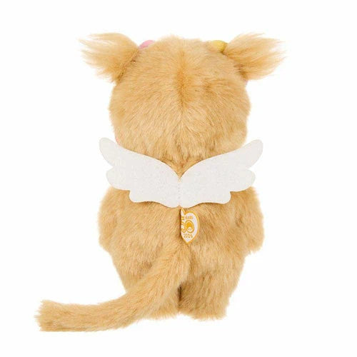 Monchhichi | Plush Toy Plush Doll Girl Beige Wings Heart Accessory H21.5×W13×D7.5cm (50th Anniversary - A Gift from