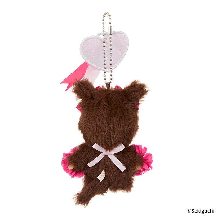 Monchhichi | Bebichhichi Mascot Holder Plush Keychain Bag Charm H13.5×W8.5×D5.5cm (Happy Color)
