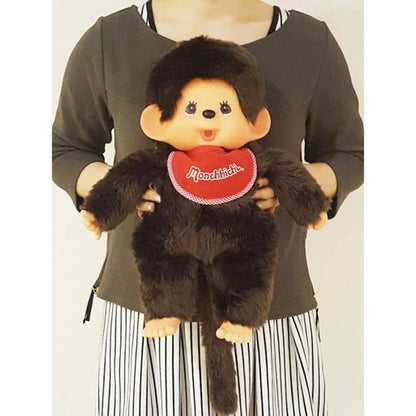 【Store Only】Monchhichi | Premium Stand Plush Toy Plush Doll L 410×340×130mm (Brown Boy)