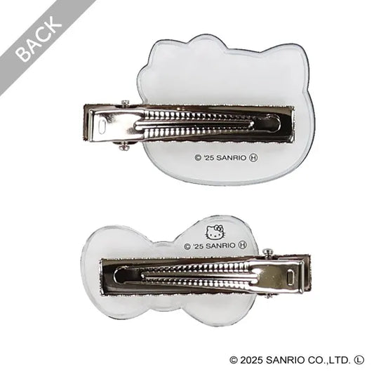 SANRIO | Hello Kitty Hair Accessory Puffy Hair Clip 47x32x9mm (Zebra Print)