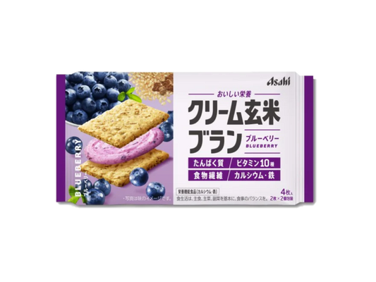 【BBD 2026.11】Asahi | Cream Brown Rice Biscuits Blueberry 72g