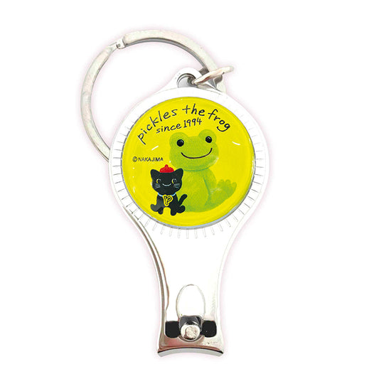 Pickles the Frog | Nail Clippers Friends 60×32×10mm (Puffy Green Yellow)