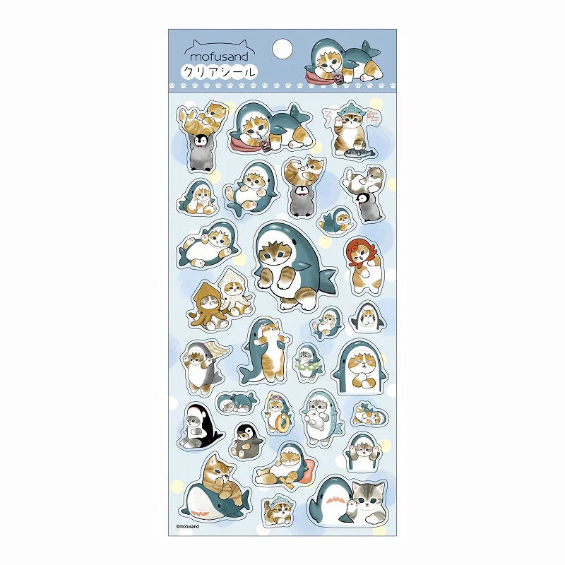 Mofusand | Cat Clear Seal Sticker 90×175mm (3469)