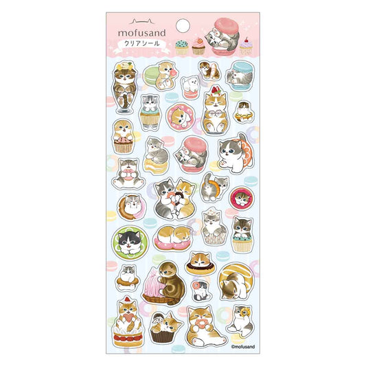 Mofusand | Cat Clear Seal Sticker 90×175mm (2469)