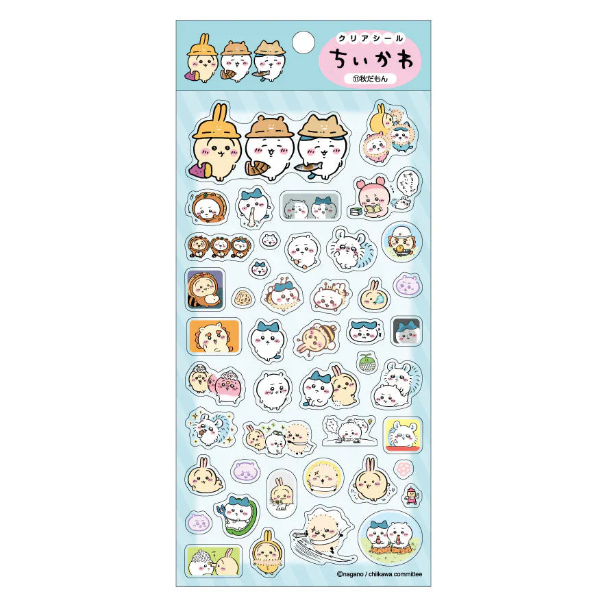 CHIIKAWA | Clear Sticker 175×90mm (It’s Autumn)
