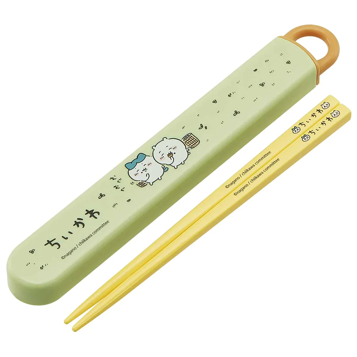 【Made In Japan】Chiikawa | Chopstick Box Set H27×W195×D15Mm 吉伊卡哇 抽出式筷子/便携筷子&筷子收纳盒 可用洗碗机