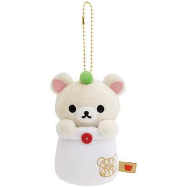 San-X | Rilakkuma Korilakkuma Mascot Holder Plush Keychain W70Mm×H110Mm×D55Mm (Chinese Style)