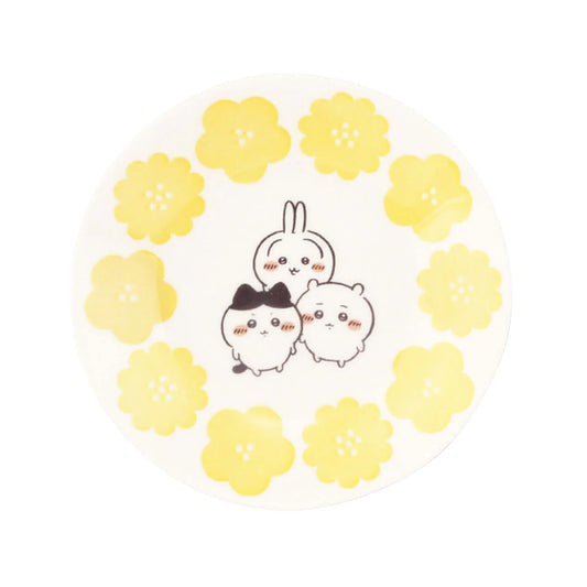CHIIKAWA | Chiikawa & Hachiware & Usagi Small Plate 135×20mm (Happy Blossom)