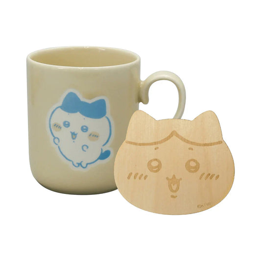 【Made in Japan】CHIIKAWA | Hachiware Ceramic Mug Cup with Coaster Set