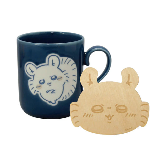 【Made in Japan】CHIIKAWA | Momonga Ceramic Mug Cup with Coaster Set