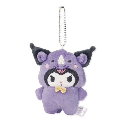 SANRIO | Kuromi Plush Keychain Mascot Holder 115×115×32mm (Animal Rhino)