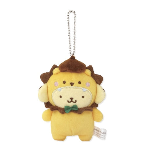 SANRIO | Pom Pom Purin Plush Keychain Mascot Holder 115×115×32mm (Animal Lion)