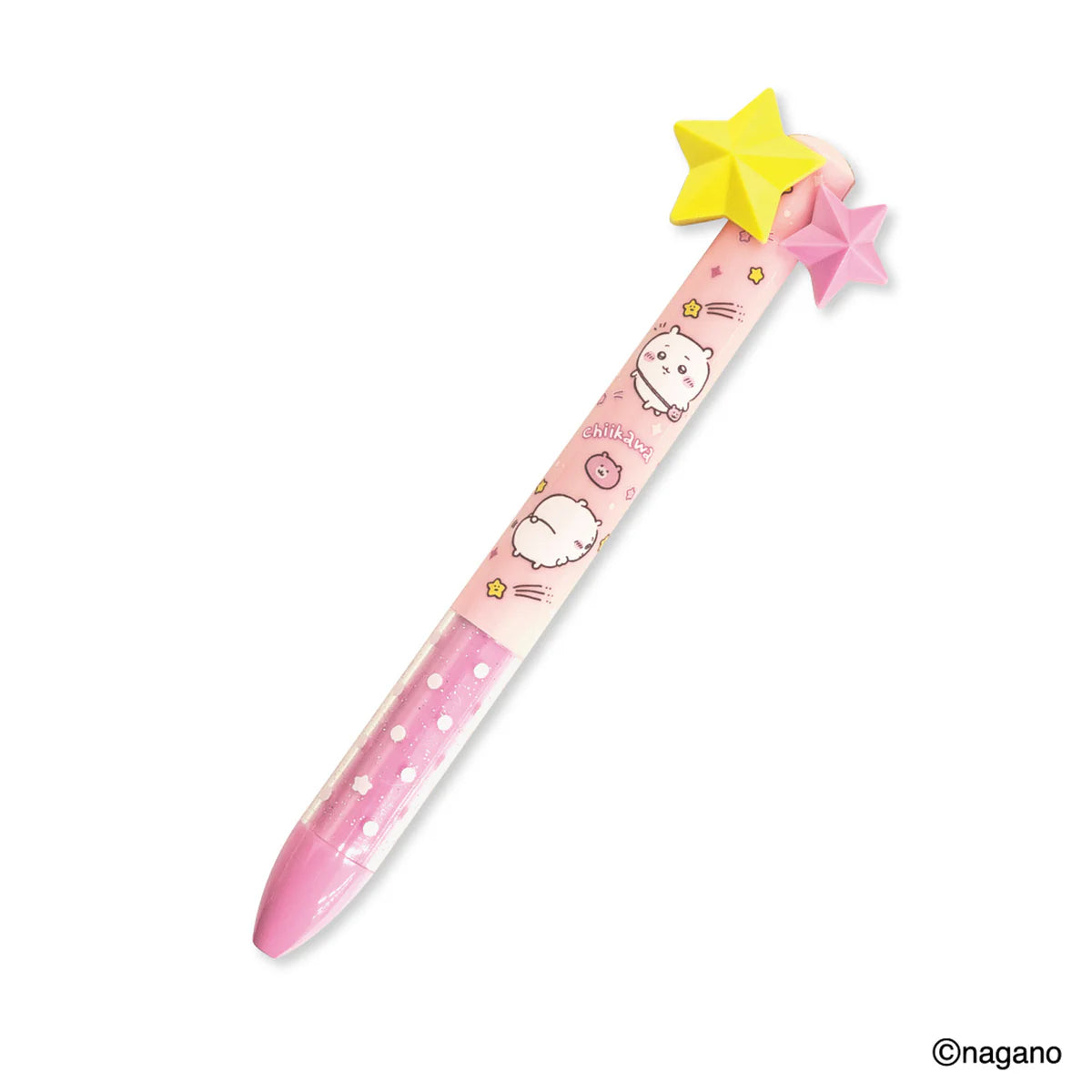Chiikawa | Chiikawa Two Color Mimi Pen Black & Red 0.5mm (Star Yellow)