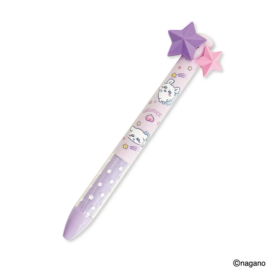 Chiikawa | Momonga Two Color Mimi Pen Black & Red 0.5mm (Star Yellow)