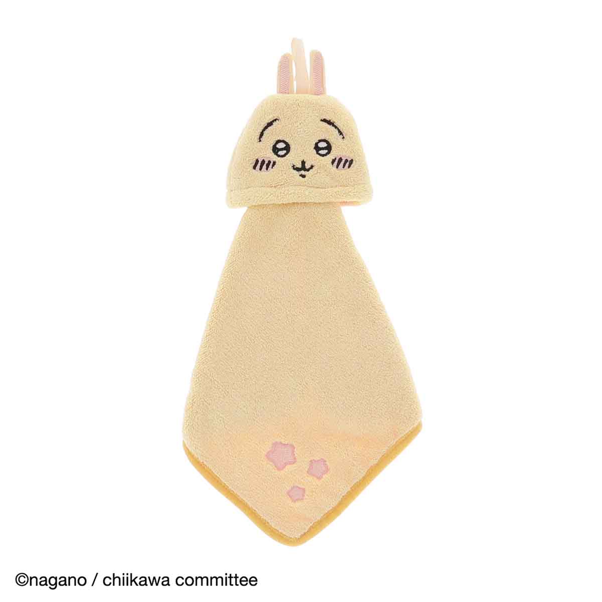 Chiikawa | Usagi Hand Towel H250 X W250Mm 吉伊卡哇 乌萨奇/兔兔 可折叠可悬挂擦手巾/干手巾 抗菌防臭
