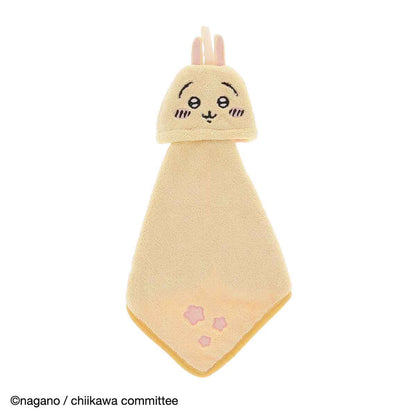 Chiikawa | Usagi Hand Towel H250 X W250Mm 吉伊卡哇 乌萨奇/兔兔 可折叠可悬挂擦手巾/干手巾 抗菌防臭