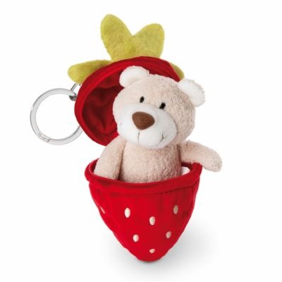 Nici 13Cm Soft Toy Bendix With Keychain In Strawberry