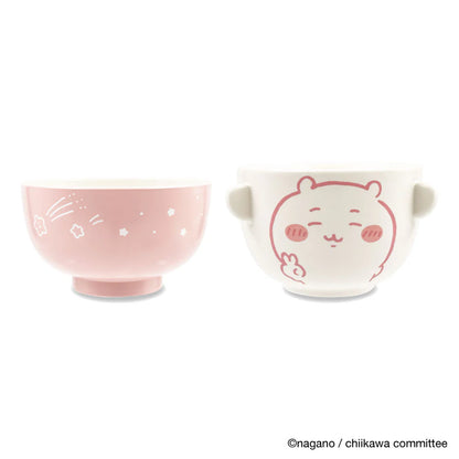 CHIIKAWA | Chiikawa Porcelain Rice Bowl & Melamine Soup Bowl Set 100 × 57mm & 90 × 60mm