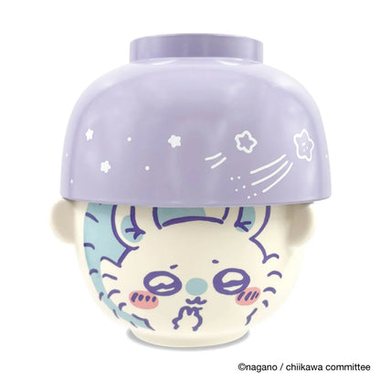 CHIIKAWA | Momonga Porcelain Rice Bowl & Melamine Soup Bowl Set 100 × 57mm & 90 × 60mm