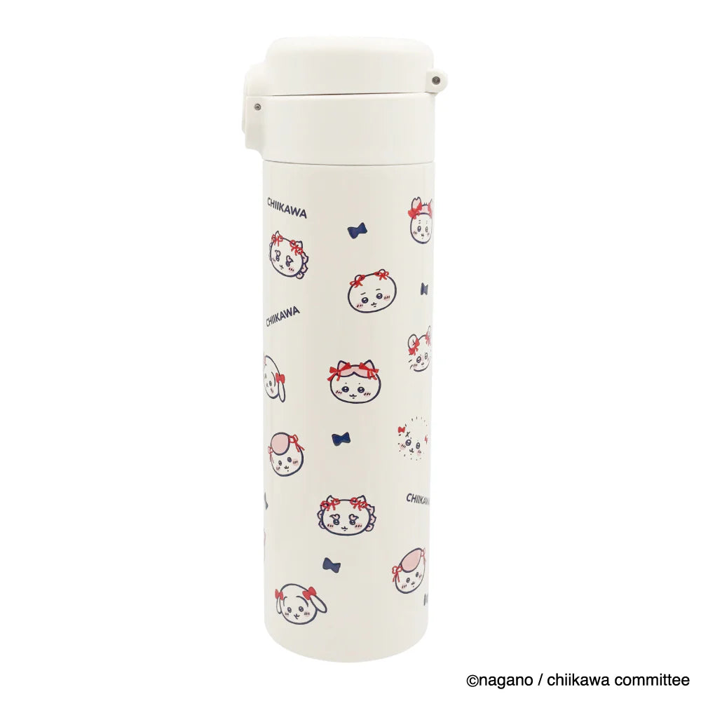 CHIIKAWA | One Touch Stainless Steel Bottle 500ml (Ribbon)