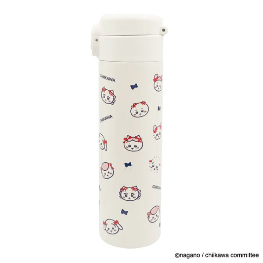 CHIIKAWA | One Touch Stainless Steel Bottle 500ml (Ribbon)