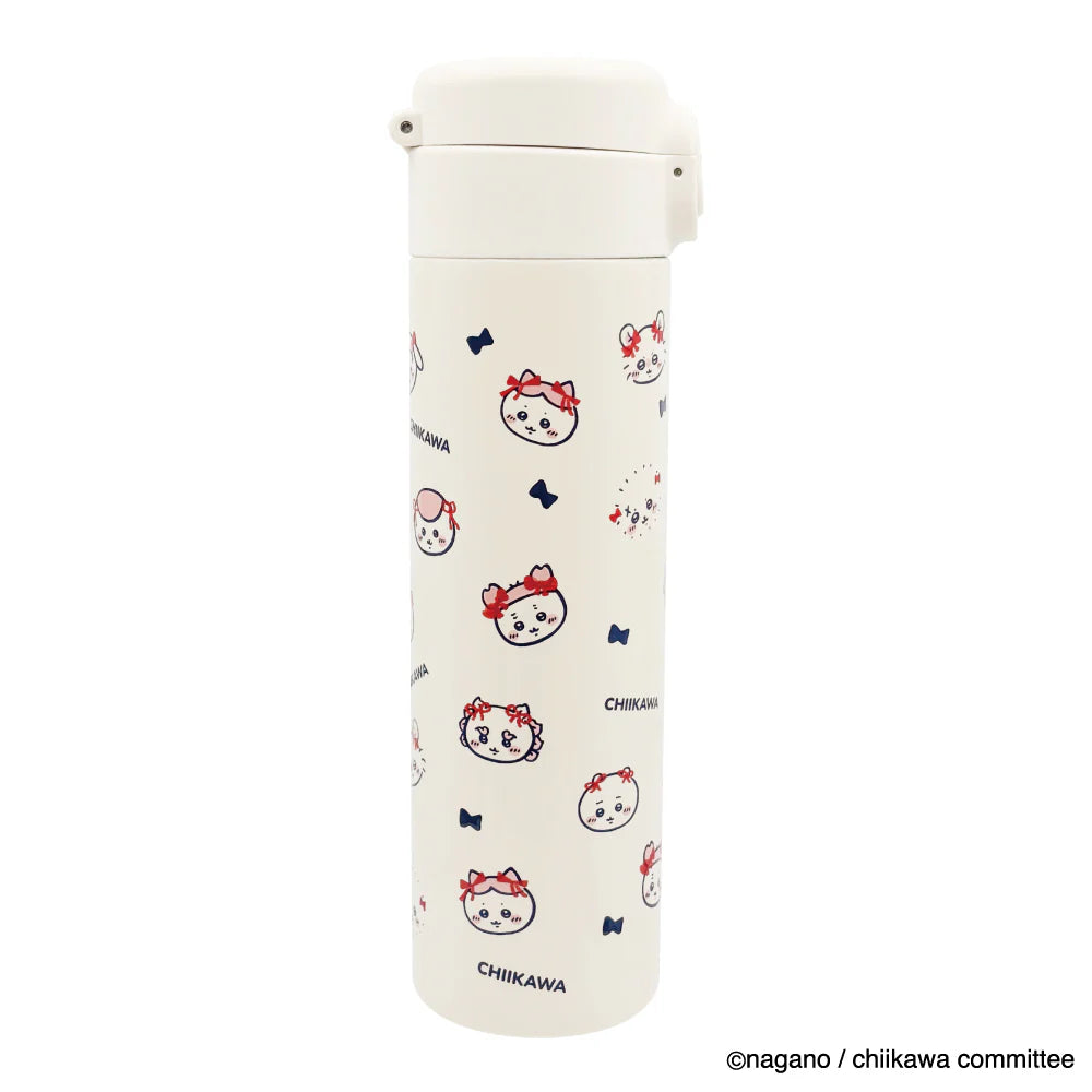 CHIIKAWA | One Touch Stainless Steel Bottle 500ml (Ribbon)