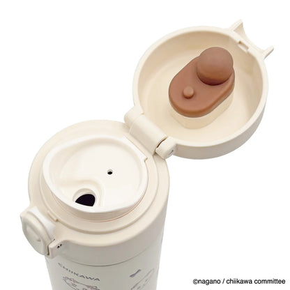 CHIIKAWA | One Touch Stainless Steel Bottle 500ml (Ribbon)