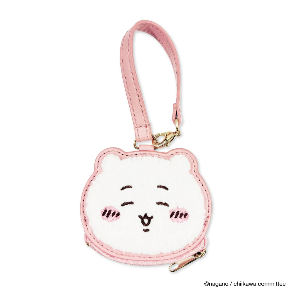 CHIIKAWA | Chiikawa Face Sagara Embroidery Mini Pouch Keychain 98x95x10mm Approx.