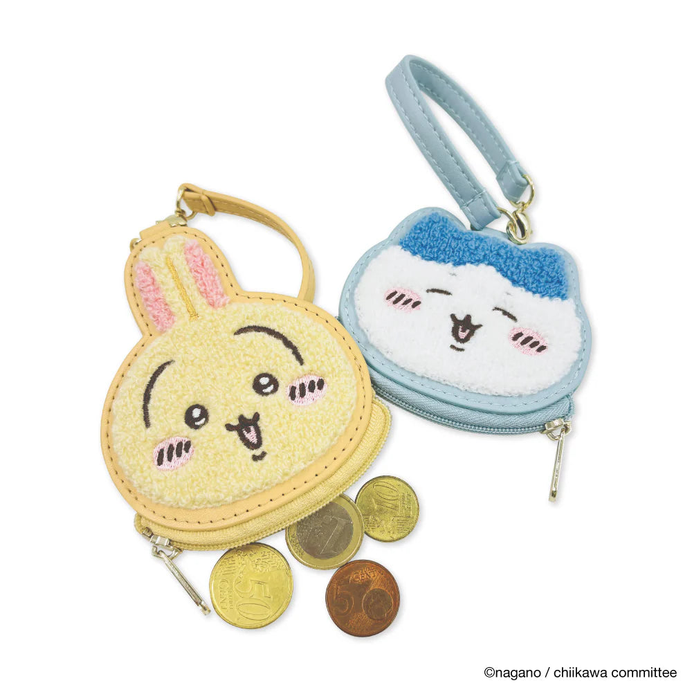 CHIIKAWA | Shisa Face Sagara Embroidery Mini Pouch Keychain 98x95x10mm Approx.