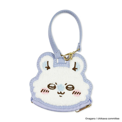 CHIIKAWA | Momonga Face Sagara Embroidery Mini Pouch Keychain 98x95x10mm Approx.