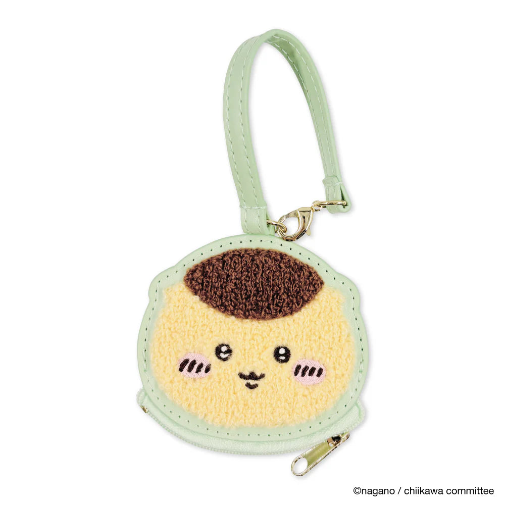 CHIIKAWA | Kurimanju Face Sagara Embroidery Mini Pouch Keychain 98x95x10mm Approx.