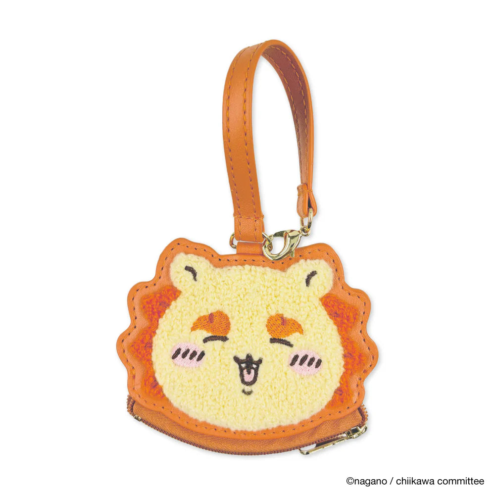 CHIIKAWA | Shisa Face Sagara Embroidery Mini Pouch Keychain 98x95x10mm Approx.
