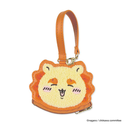 CHIIKAWA | Shisa Face Sagara Embroidery Mini Pouch Keychain 98x95x10mm Approx.
