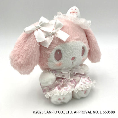 SANRIO | My Melody Plush Toy Plush Doll 220×95×170mm (White Strawberry Tea Time)