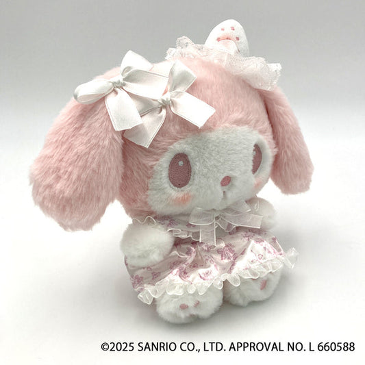 SANRIO | My Melody Plush Toy Plush Doll 220×95×170mm (White Strawberry Tea Time)