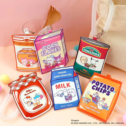 Chiikawa x Sanrio | Kuromi & Momonga Die-Cut Pass Case 110x83x8mm (Supermarket)
