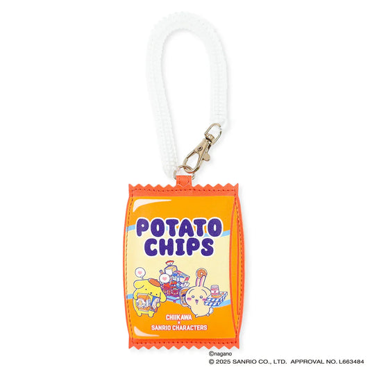 Chiikawa x Sanrio | Pom Pom Purin Pompompurin & Usagi Die-Cut Pass Case 110x83x8mm (Supermarket)