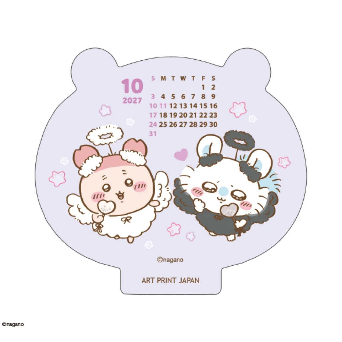 Chiikawa｜Desk Calendar Wood Stand 103×110mm (Happy 2027)