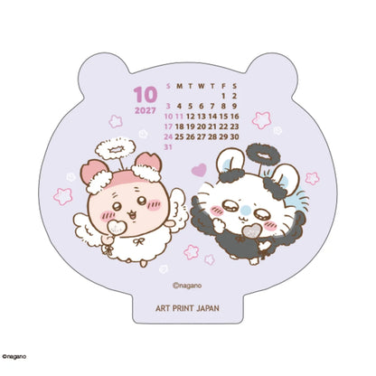 Chiikawa｜Desk Calendar Wood Stand 103×110mm (Happy 2027)