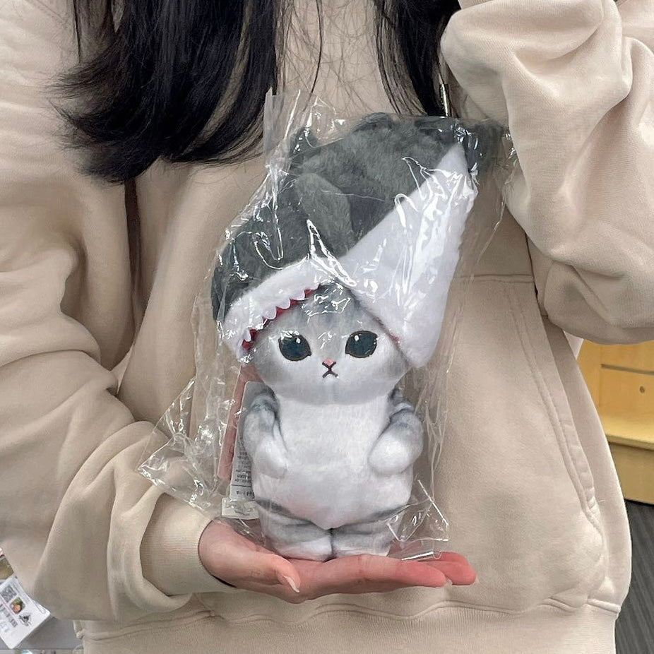 Mofusan | Plush Potetama Shark Nyan H280×W140×D115Mm (Animal) Gray