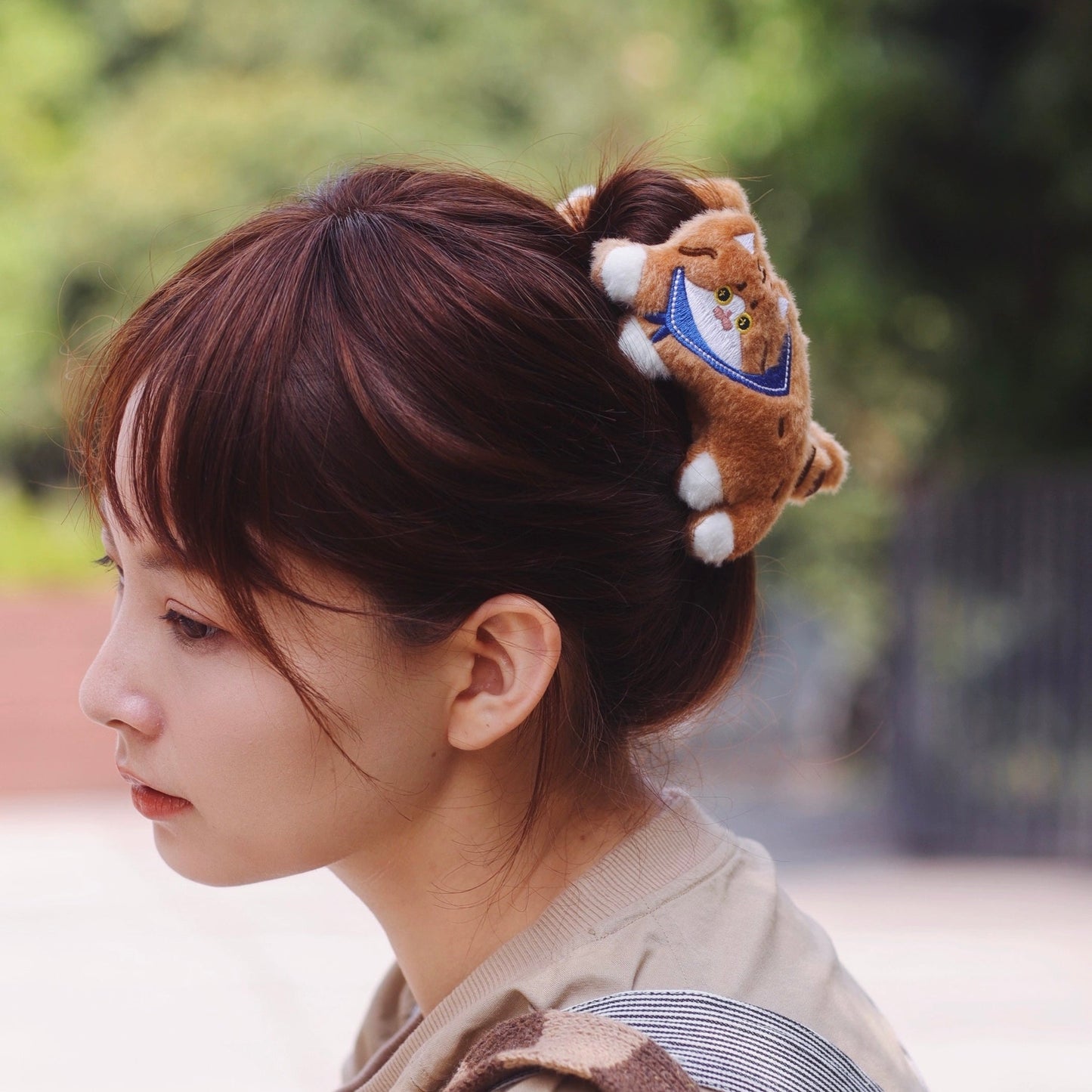 Mewji Fluffy Cat Hair Claw Clip (Bn)
