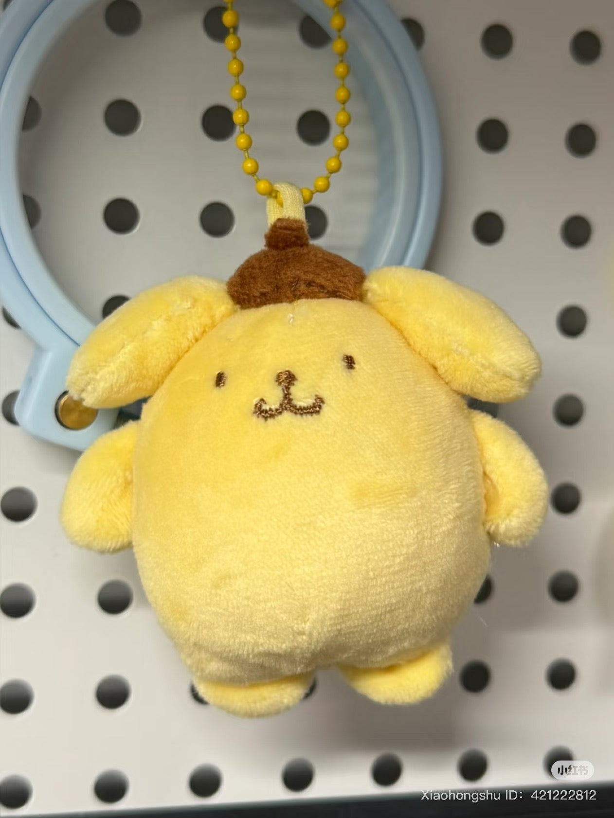 SANRIO | Pompompurin Pom Pom Purin Plush Mascot Holder Plush Keychain Bag Charm H12 x W8 x D5cm