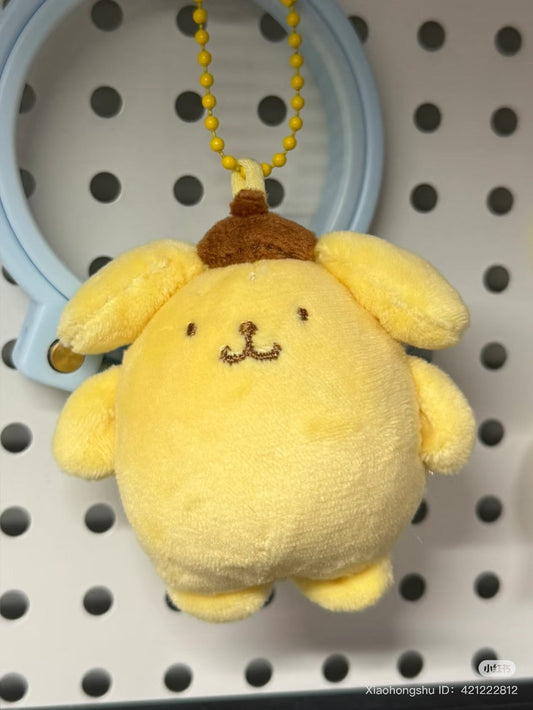 SANRIO | Pompompurin Pom Pom Purin Plush Mascot Holder Plush Keychain Bag Charm H12 x W8 x D5cm