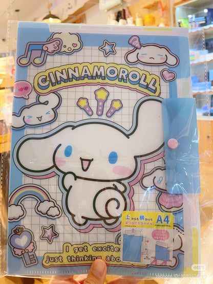 SANRIO | Cinnamoroll A4 Pocket File with Top and Side Access 225 x 315 mm