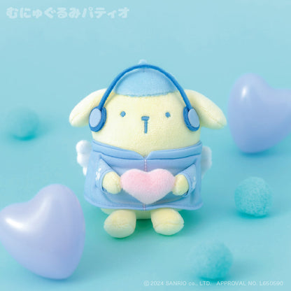 Sanrio | Pom Purin Plush Keychain Mascot Holder 10Cm (Angel Jersey)