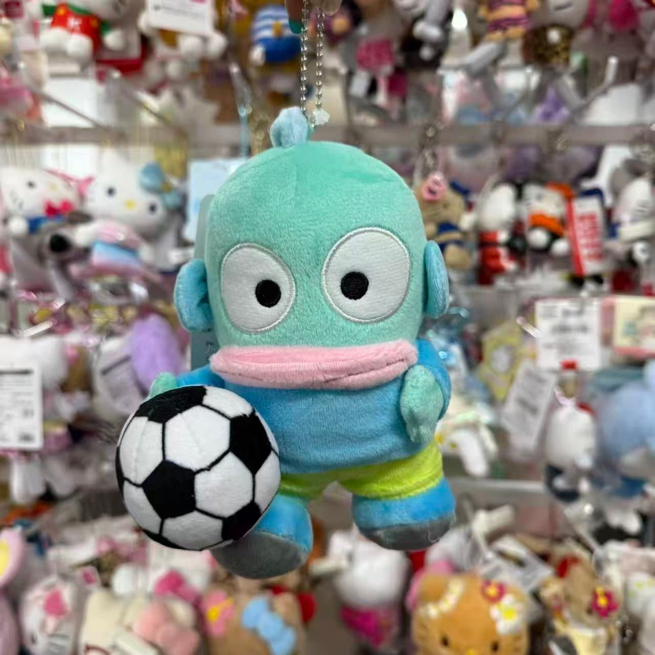 Avail x Sanrio | Hangyodon Mascot Holder Plush Keychain Bag Charm 140mm Approx. (Football)