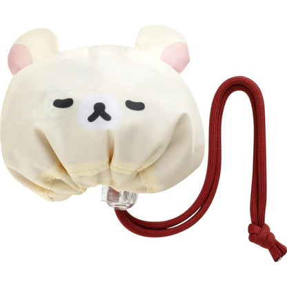 SAN-X | Rilakkuma Korilakkuma Ecoron Shirokuma Pink Eco Bag 575 x 370 mm (Rolled up for storage No folding required)