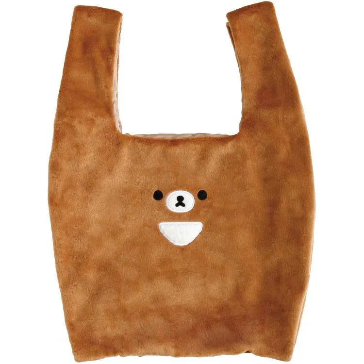SAN-X | Rilakkuma Chairoikoguma Plush Eco Shopping Tote Bag Mascot Plush Marche Bag 360×230×40mm